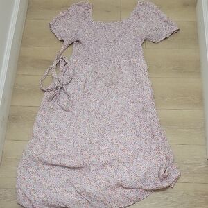 Floral Pink Women's Dress